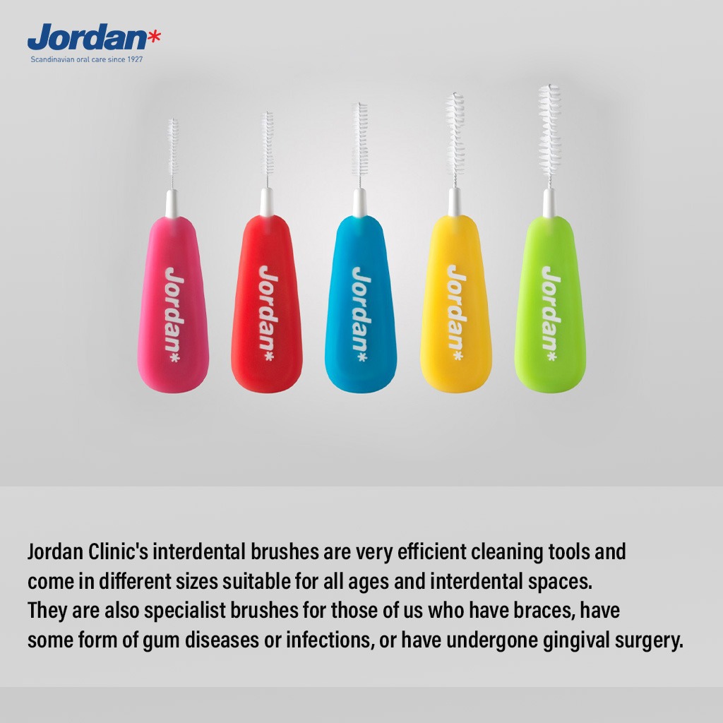 Jordan Clinic Brush Between Interdental Brushes For Gum Health, Large, Pack of 10's