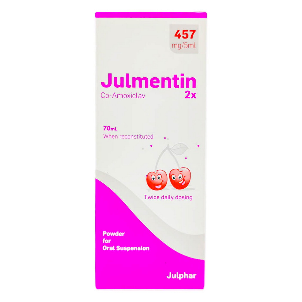 Julmentin 457mg/5ml Powder for Oral Suspension 70ml