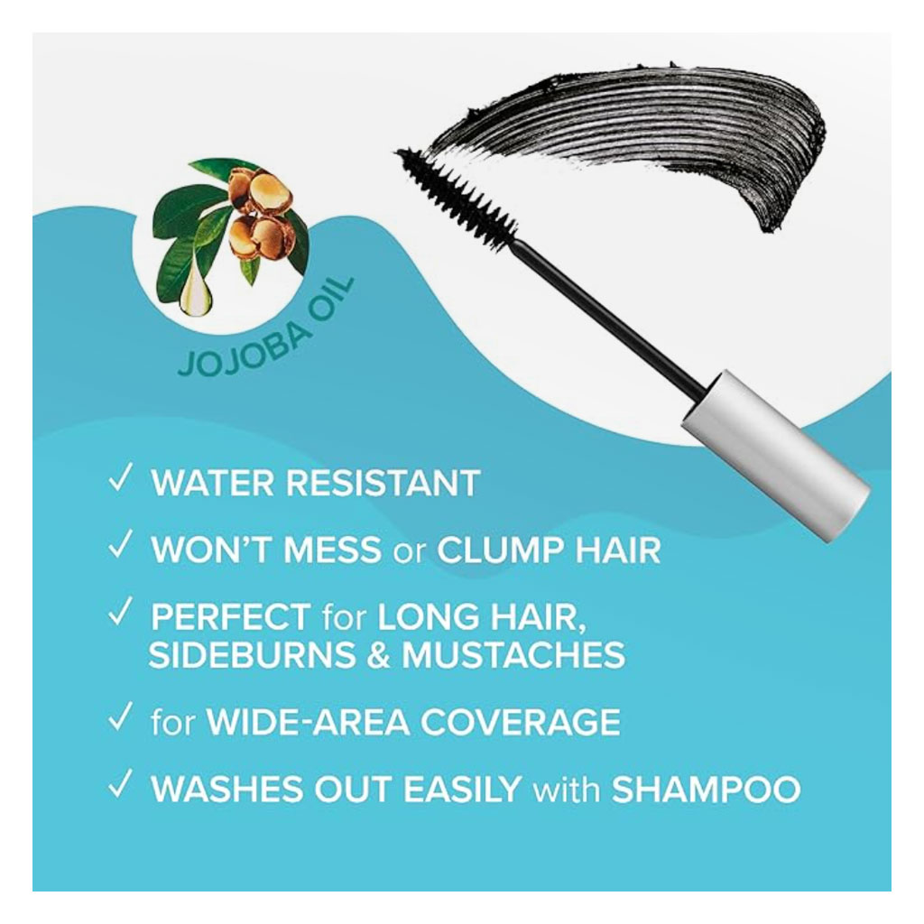 Kiss Brush In Quick Cover Gray Hair Root Touch Up Mascara - Dark Brown BGC02