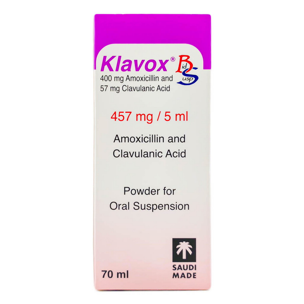 Klavox 457mg/5ml Powder For Oral Suspension 70ml