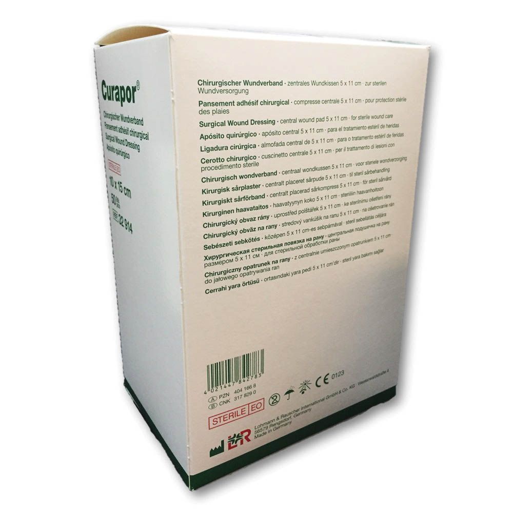 LR Curapor Surgical Wound Dressing 10 x 15 cm 50's