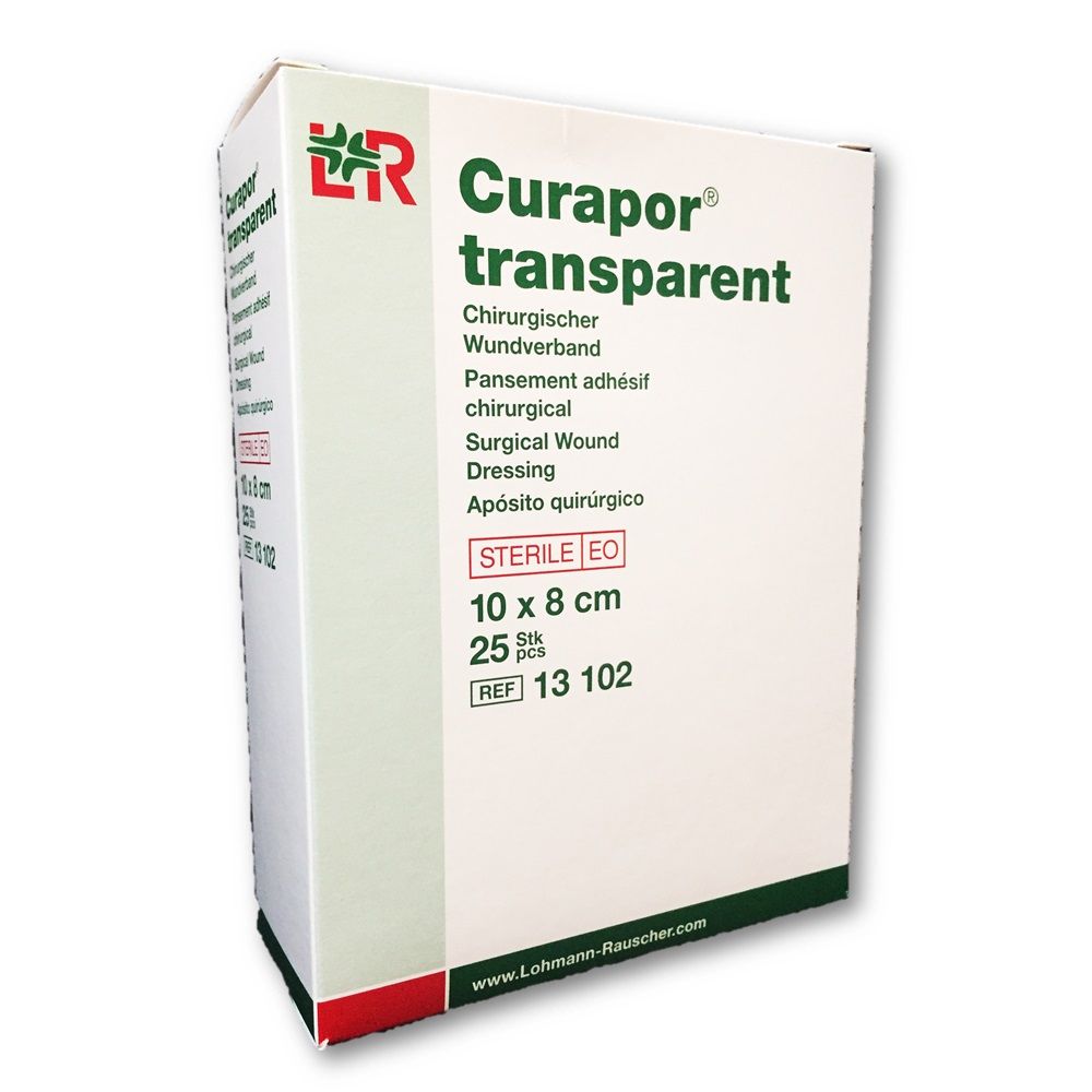 LR Curapor Transparent Sterile Surgical Dressing 10 x 8 cm 25's