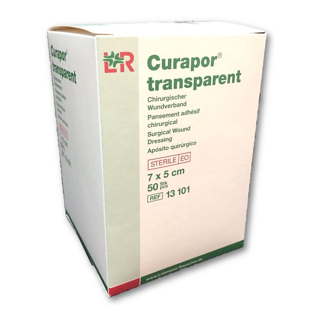LR Curapor Transparent Sterile Surgical Dressing 7 x 5 cm 50's