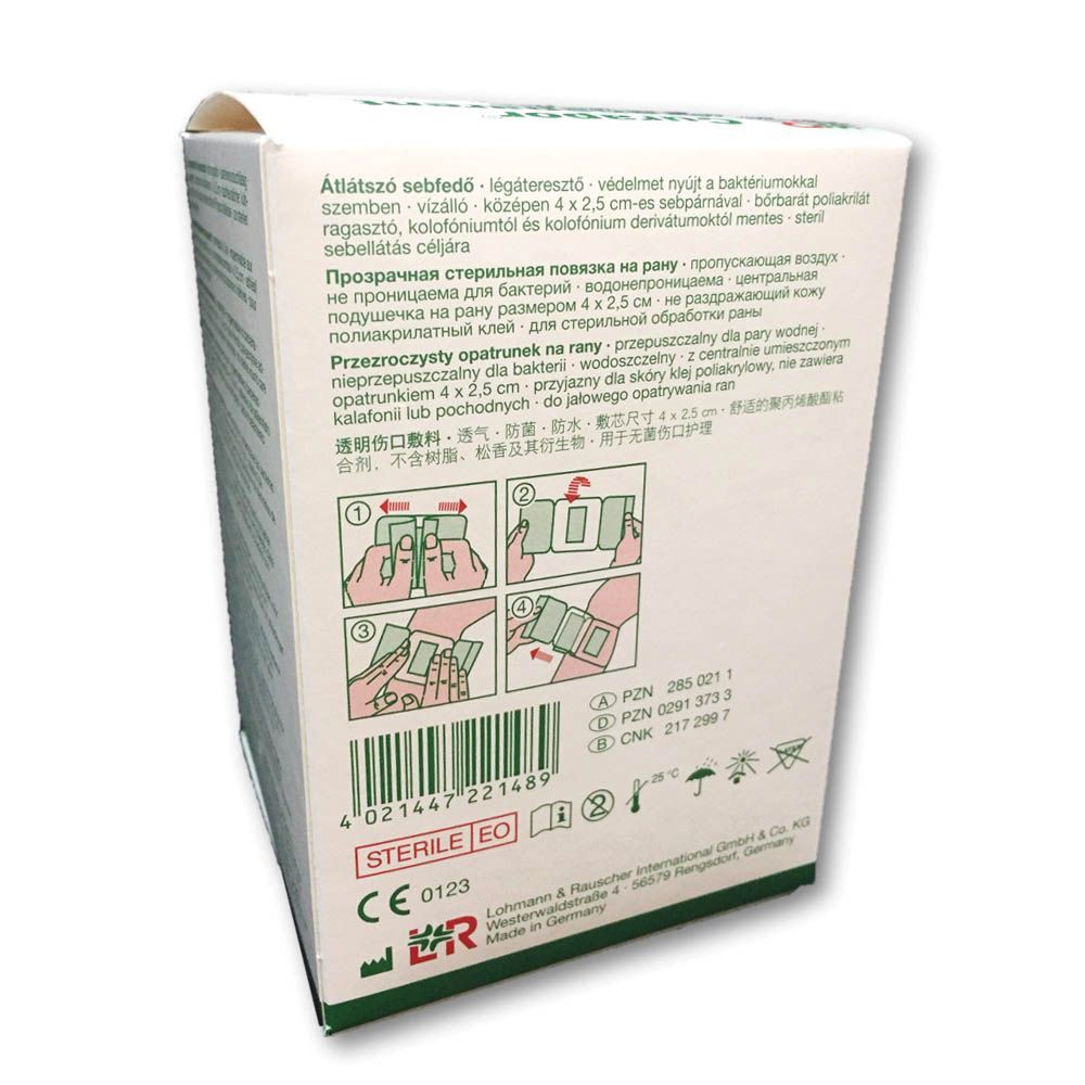 LR Curapor Transparent Sterile Surgical Dressing 7 x 5 cm 50's