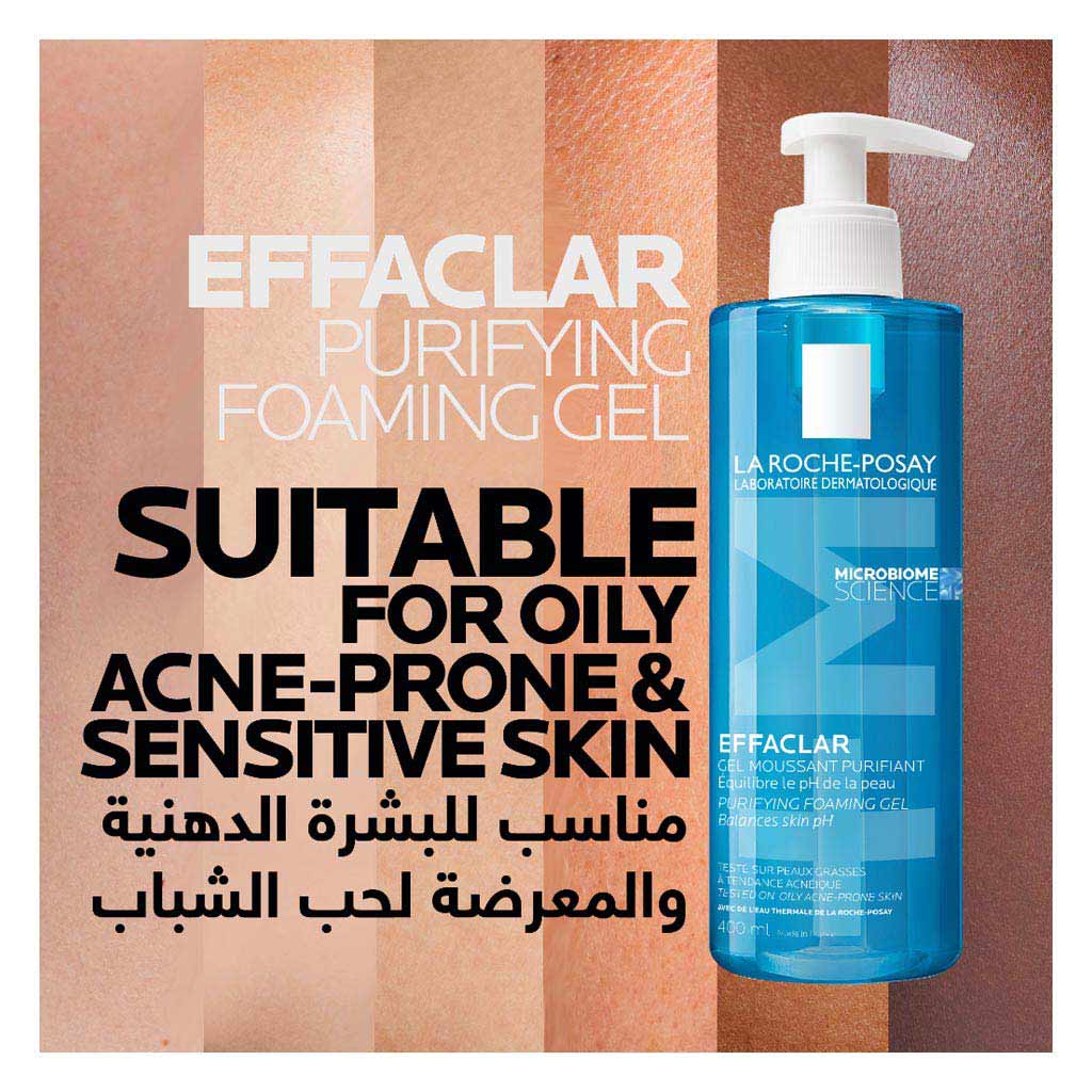 La Roche-Posay Effaclar Acne Foaming Cleansing Gel For Oily & Acne Prone Skin 400ml