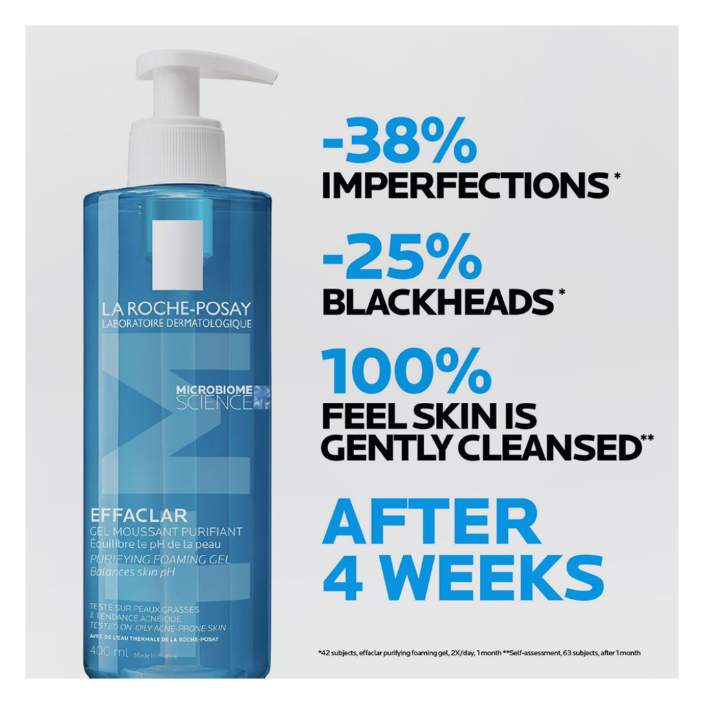La Roche-Posay Effaclar Acne Foaming Cleansing Gel For Oily & Acne Prone Skin 400ml