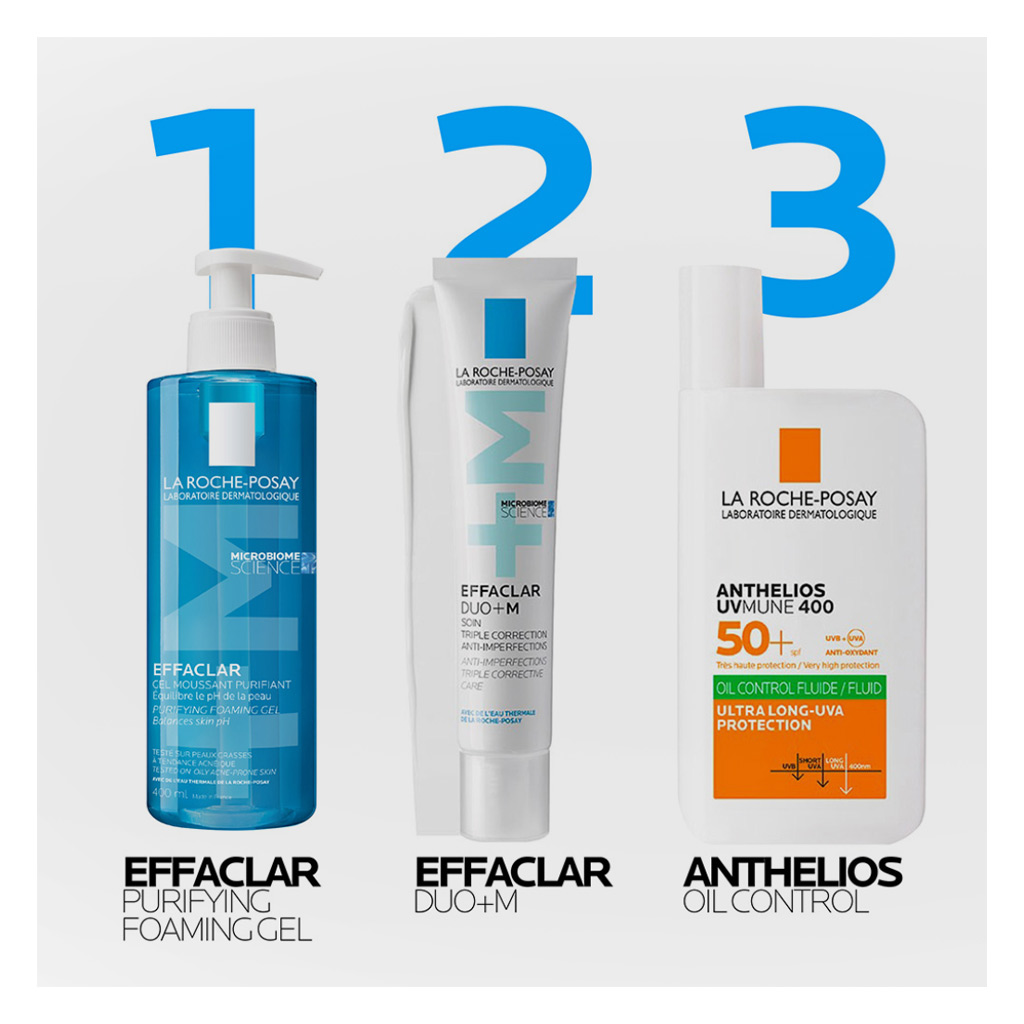 La Roche-Posay Effaclar Acne Foaming Cleansing Gel For Oily & Acne Prone Skin 400ml