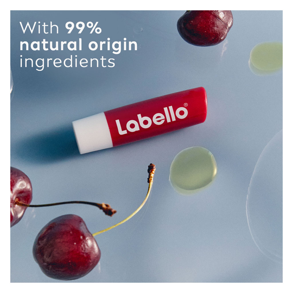 Labello 24H Moisture Cherry Shine Lip Balm 4.8g - Ruby Red Tint