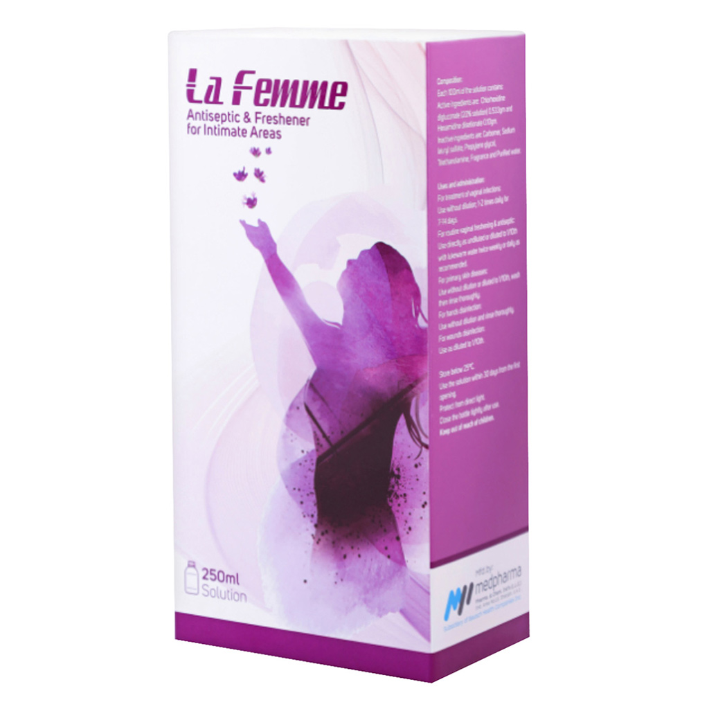 Lafemme Intimate Areas Antiseptic Solution 250ml