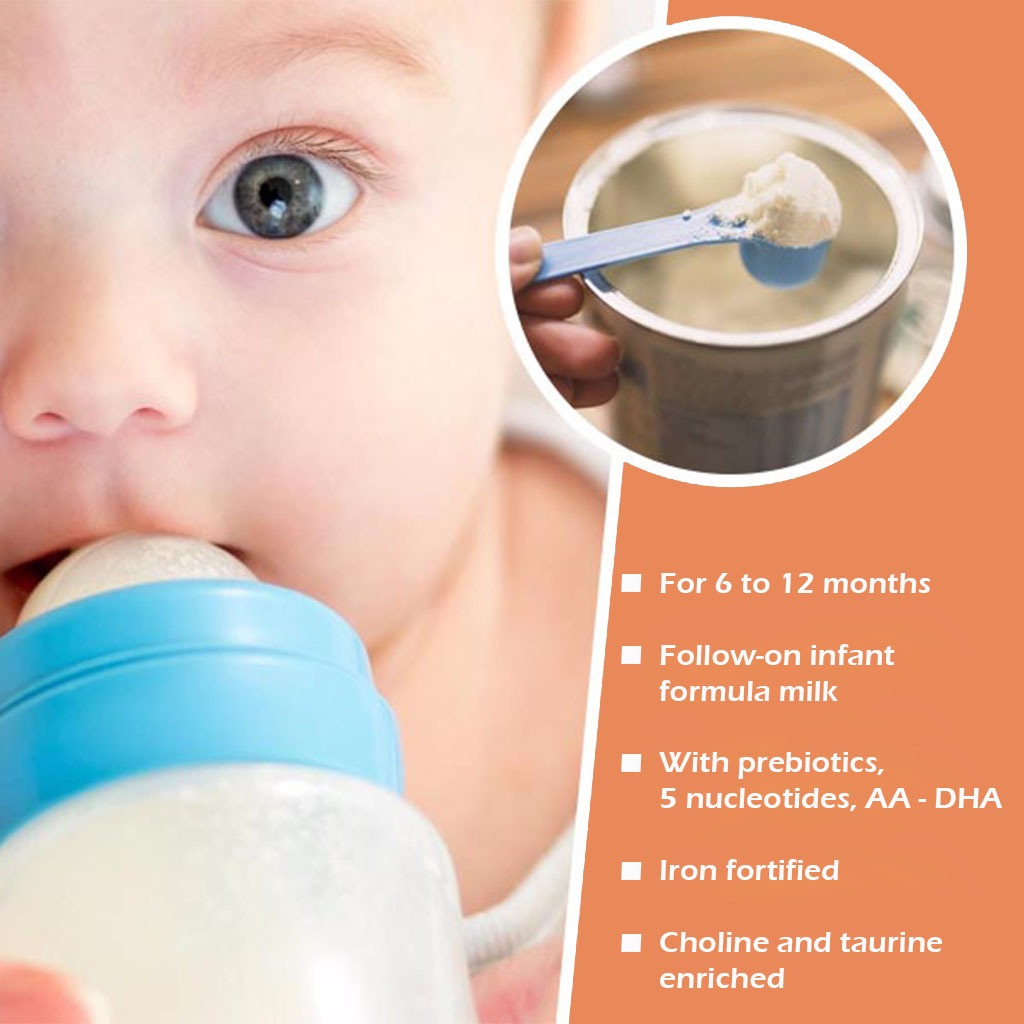 Liptomil Plus Stage 2 Infant Milk Formula For 6 To 12 Months 400g