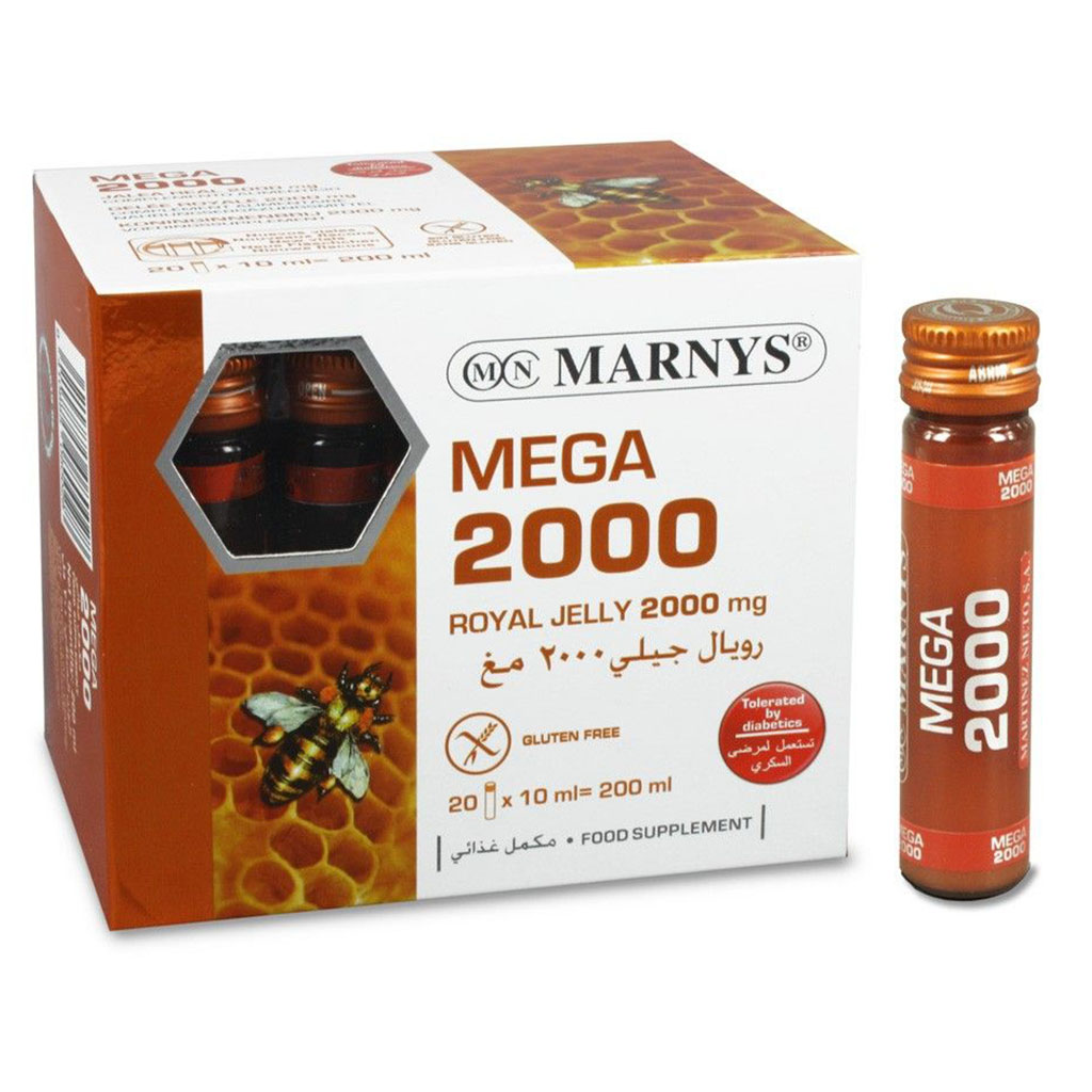 Marnys Mega 2000 Royal Jelly 10 mL Vials 20's