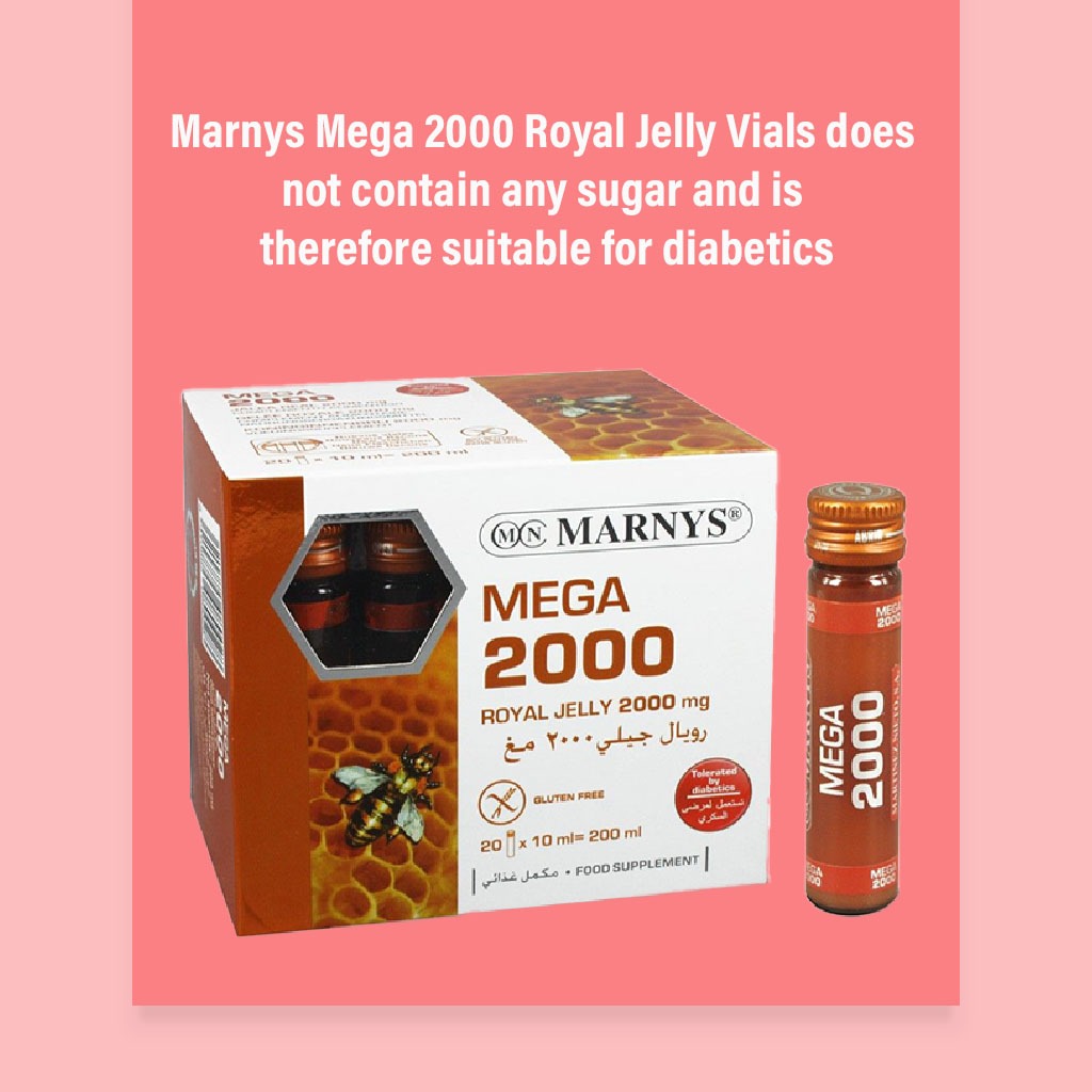 Marnys Mega 2000 Royal Jelly 10 mL Vials 20's