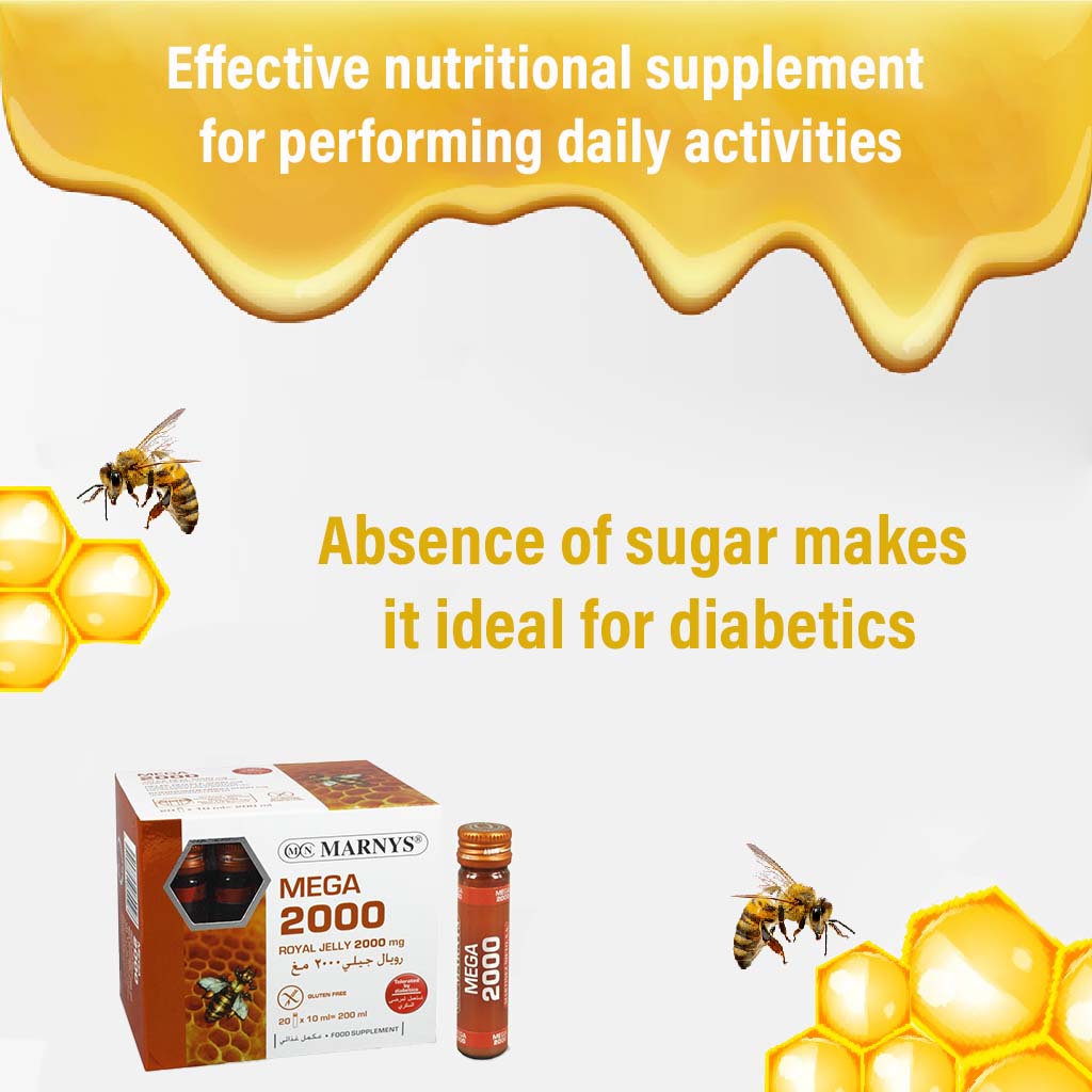 Marnys Mega 2000 Royal Jelly 10 mL Vials 20's