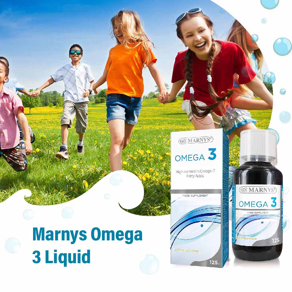 Marnys Omega 3 1200mg Fish Oil Supplement Liquid, Lemon Flavour 125ml