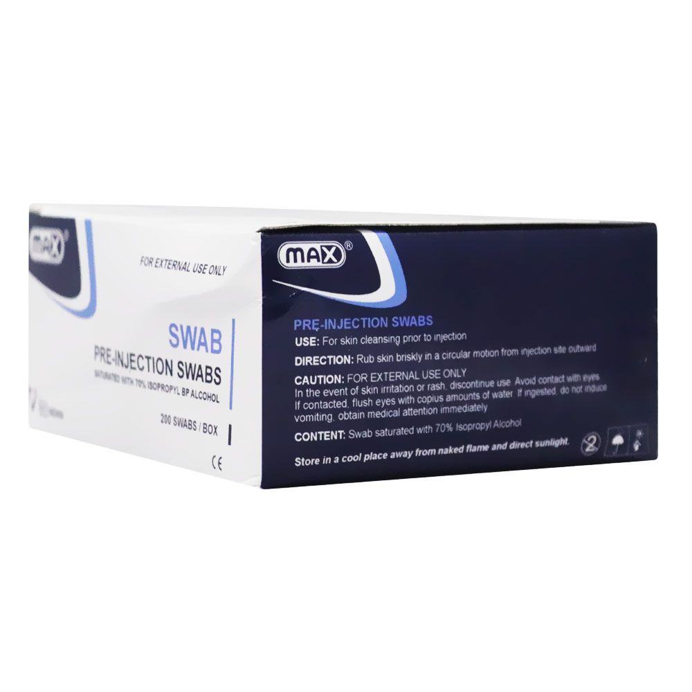 Max Alcohol Swab 200's
