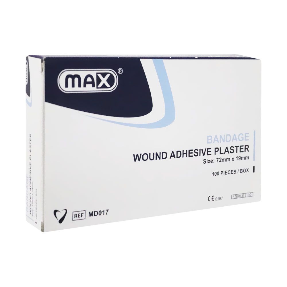 Max Wound Adhesive Plaster 72 mm x 19 mm 100's