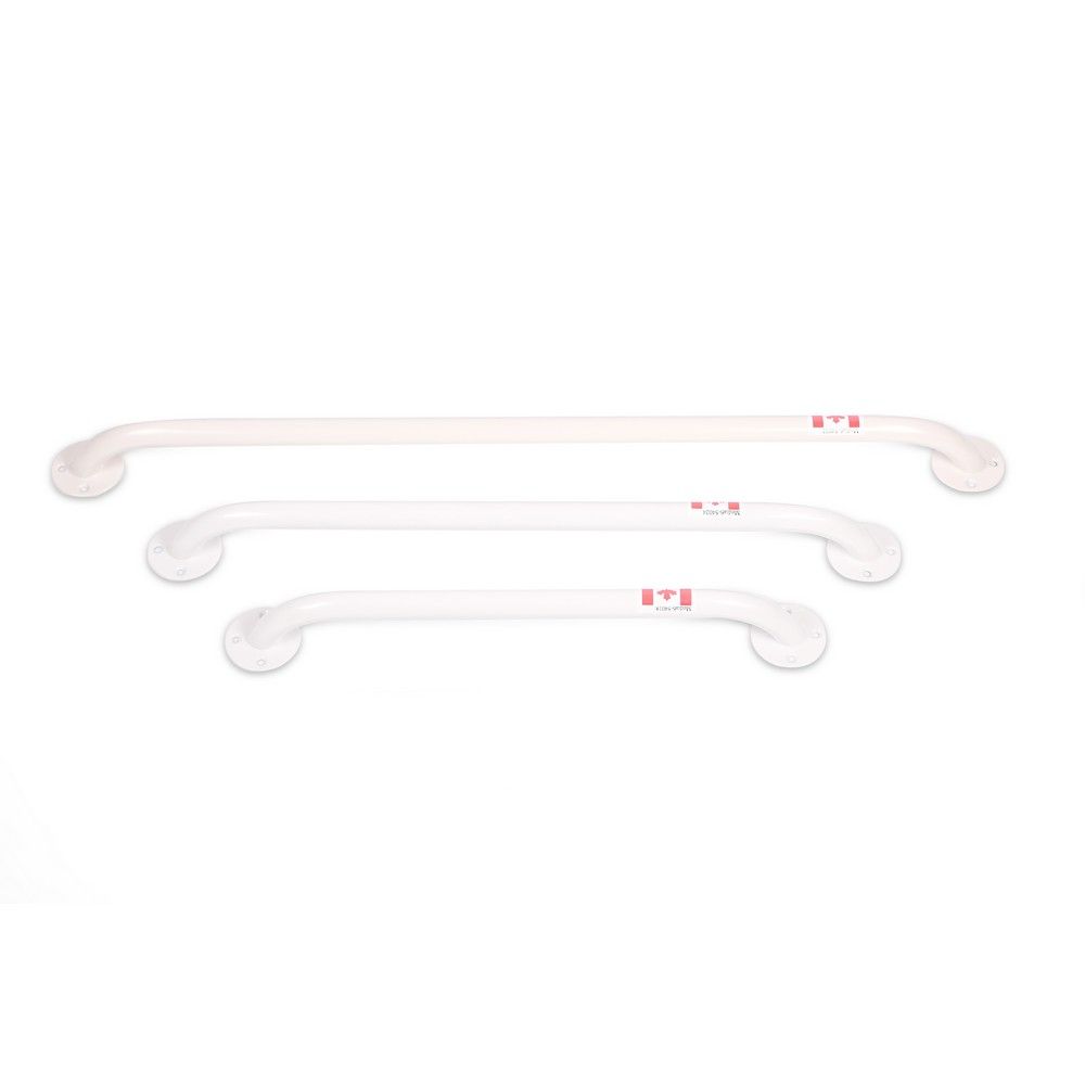 Media6 White Grab Bar 16 in  54016