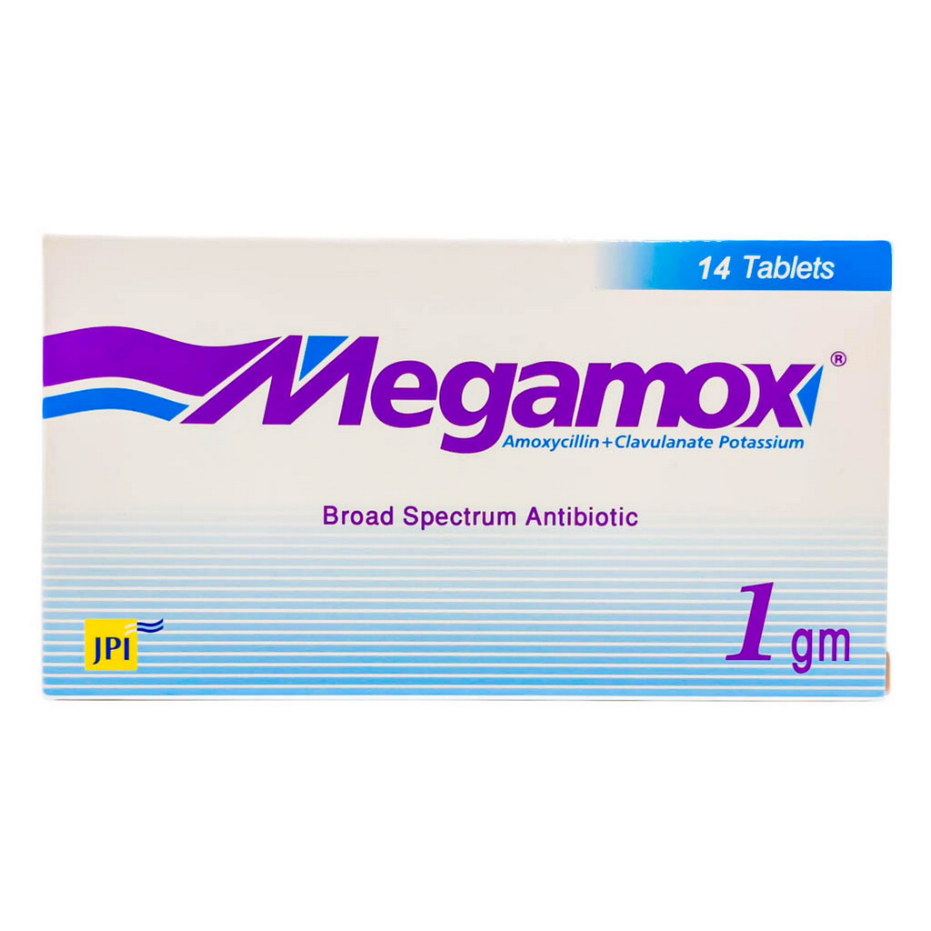 Megamox 1g Tablets, Pack of 14's