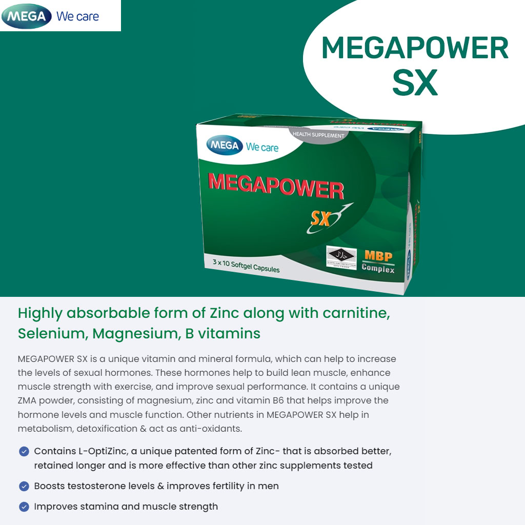 Megapower SX Softgel Capsules 30's