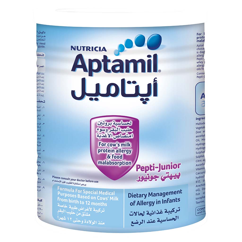 Nutricia Aptamil Pepti Junior Infant Milk Formula For 0 To 12 Months With Allergy 400g
