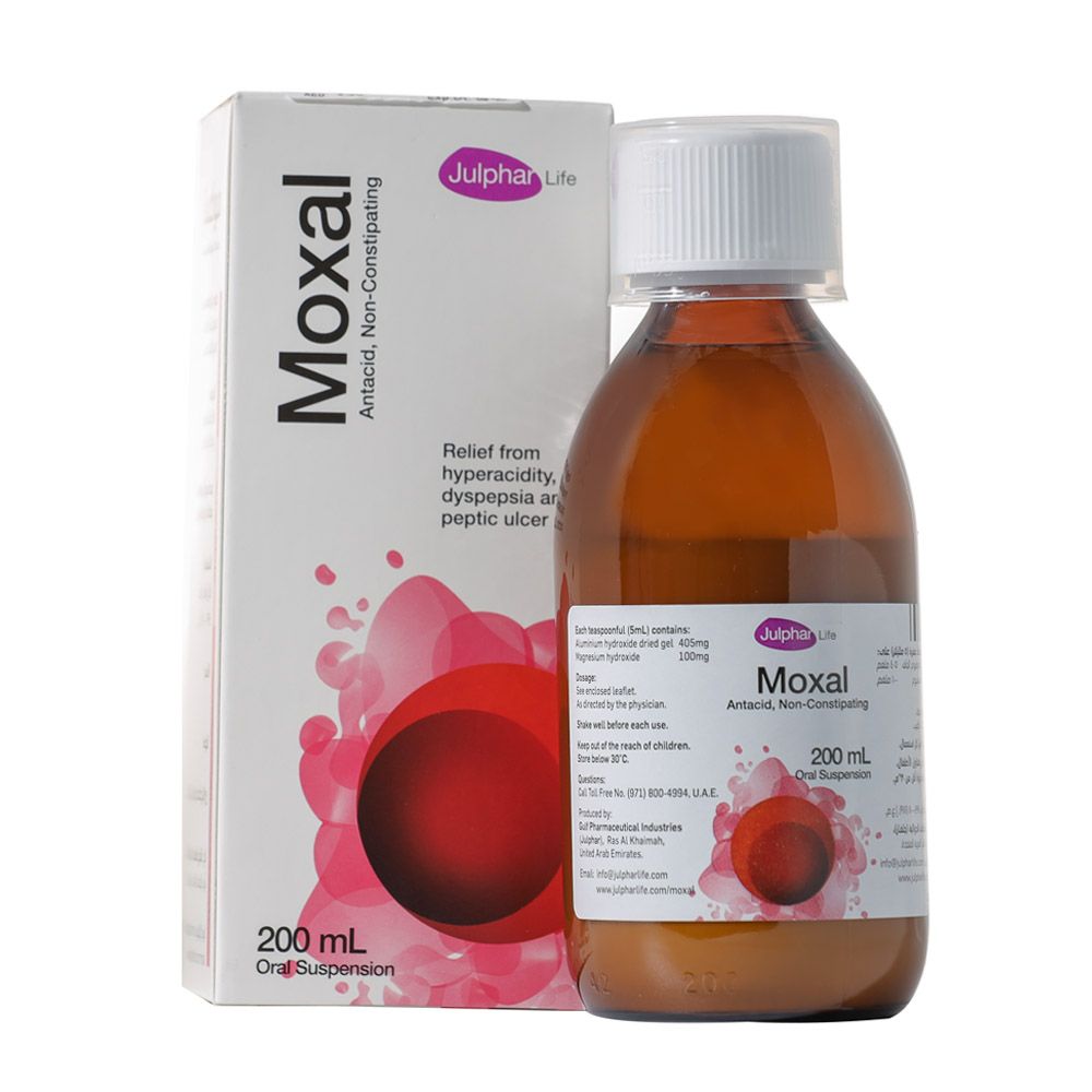 Moxal Antacid Suspension For Hyperacidity And Indigestion 200ml