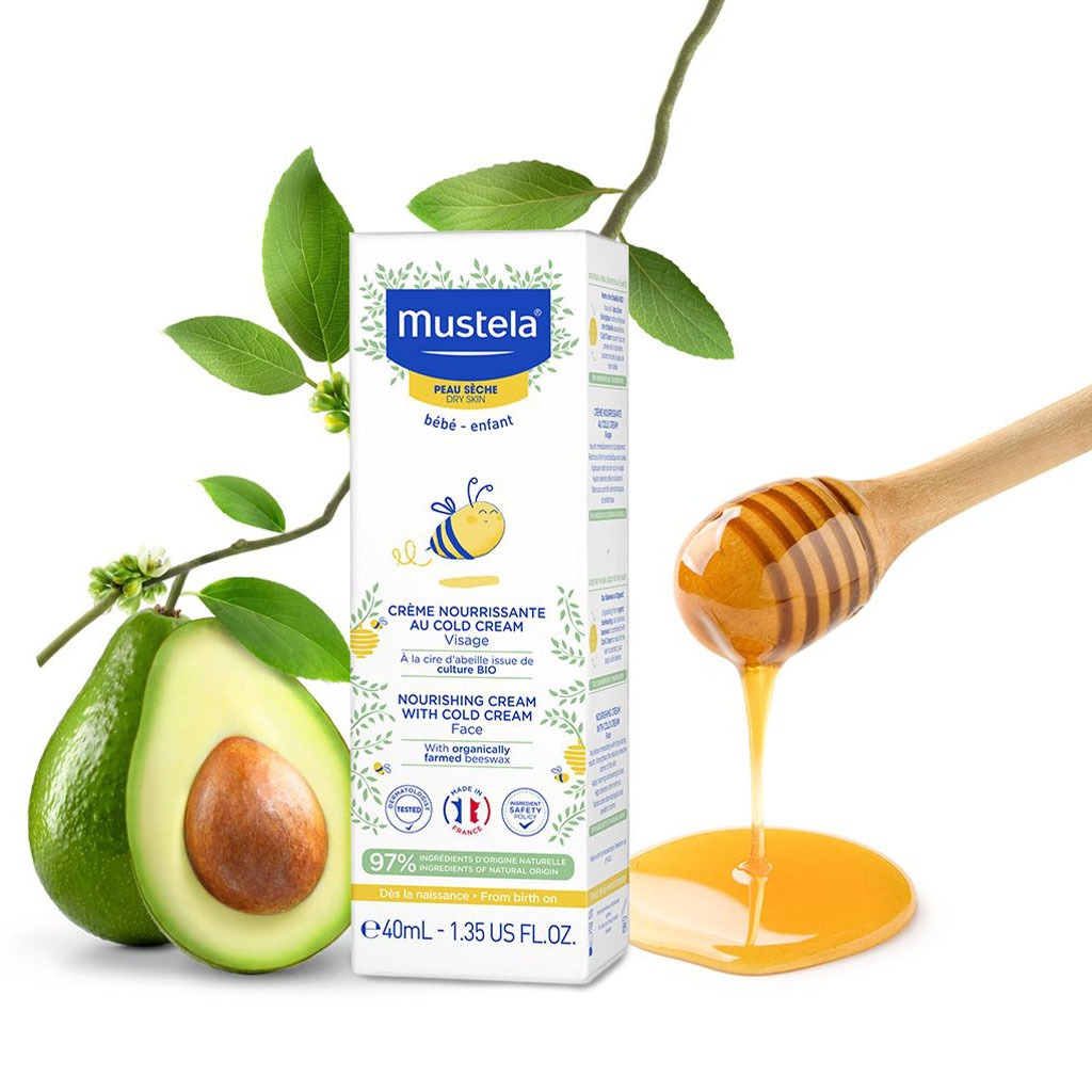 Mustela Baby Nourishing Face Cream With Cold Cream For Dry Skin 40ml