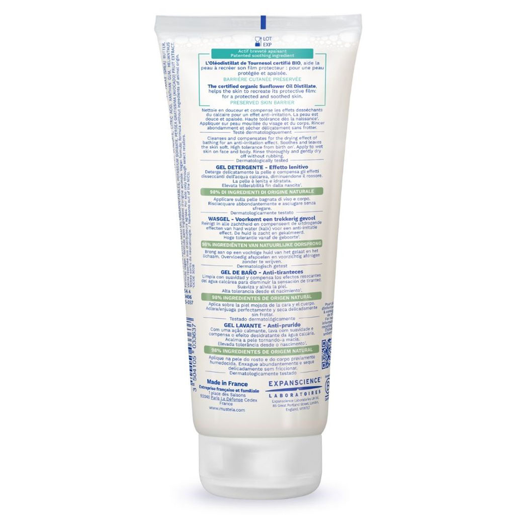 Mustela Baby Stelatopia Cleansing Gel For Atopic Prone Skin, Fragrance-Free 200ml
