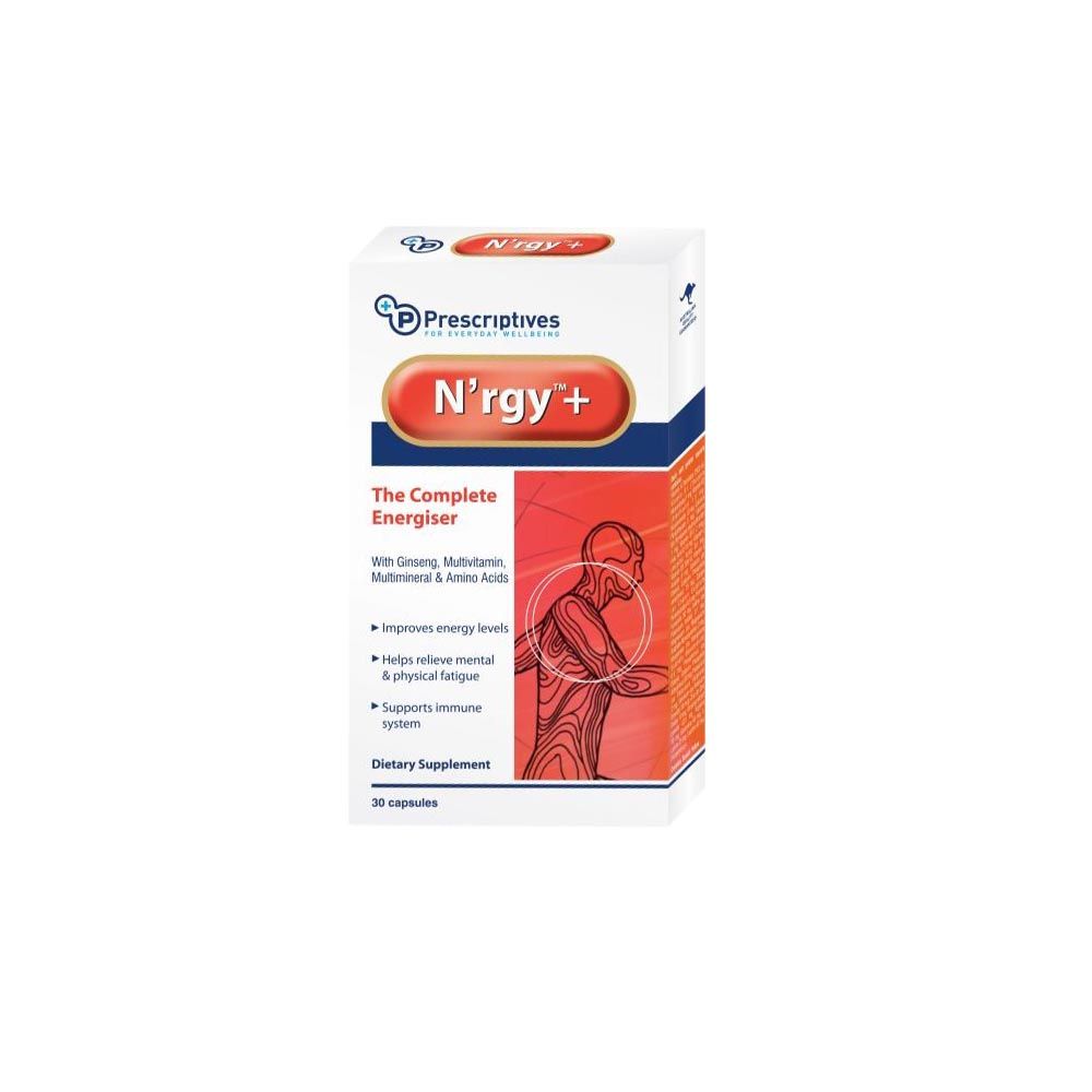 Prescriptives N'rgy+ Multivitamins & Minerals Supplement Capsules With Ginseng, Pack of 30's