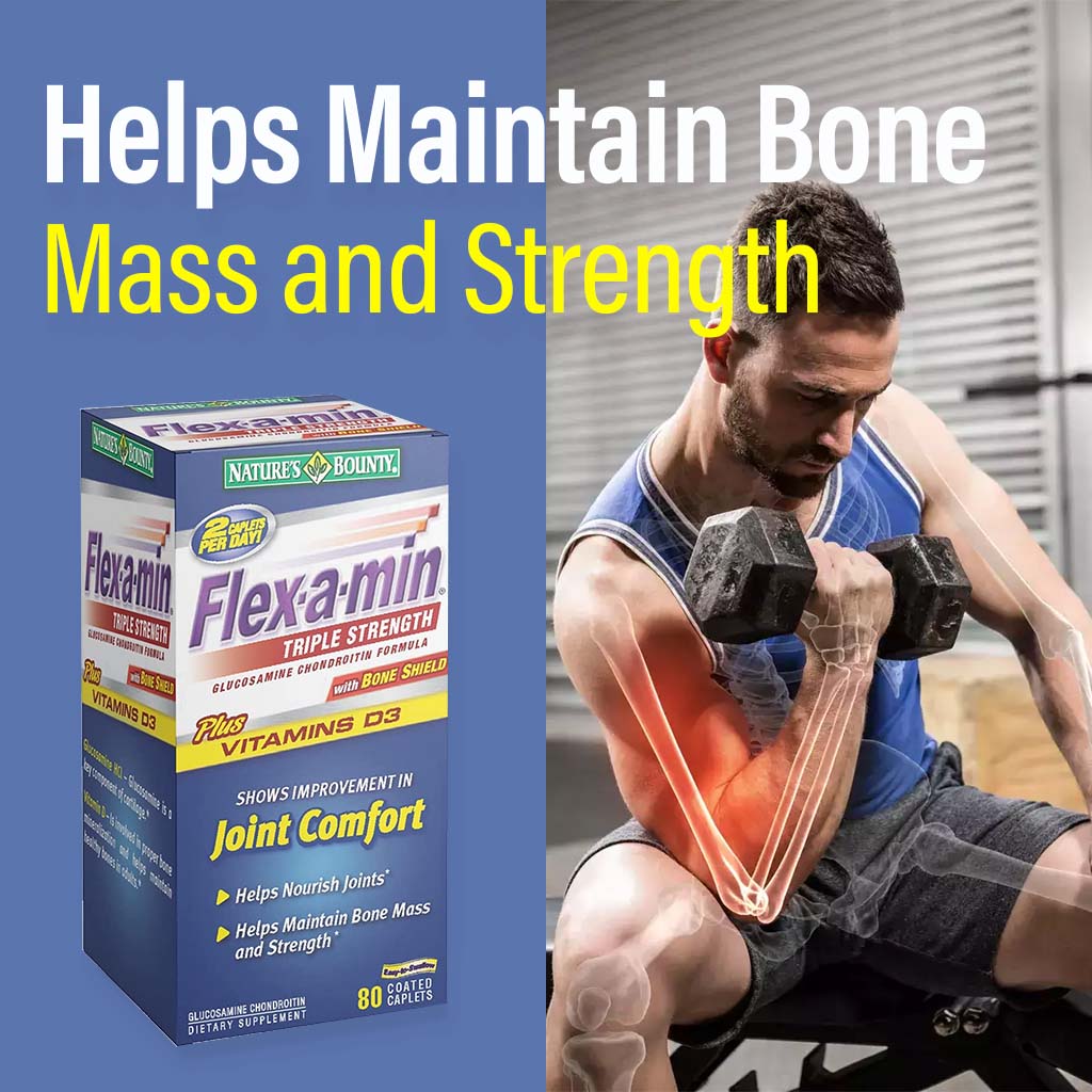 Nature's Bounty Flex-a-Min Triple Strength Caplets 80's