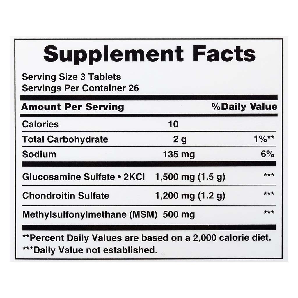 Nature's Bounty Flex-a-min Maximum Strength Glucosamine Supplement Tablets For Joints, Pack of 60's