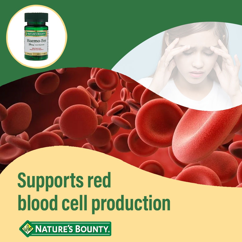 Nature's Bounty Haemo-Fer 28 mg Capsules 30's
