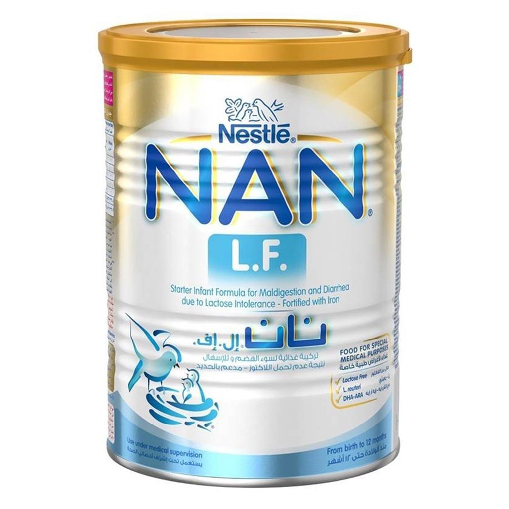Nestle NAN LF Lactose Free Baby Milk Formula For 0 To 12 Months 400g
