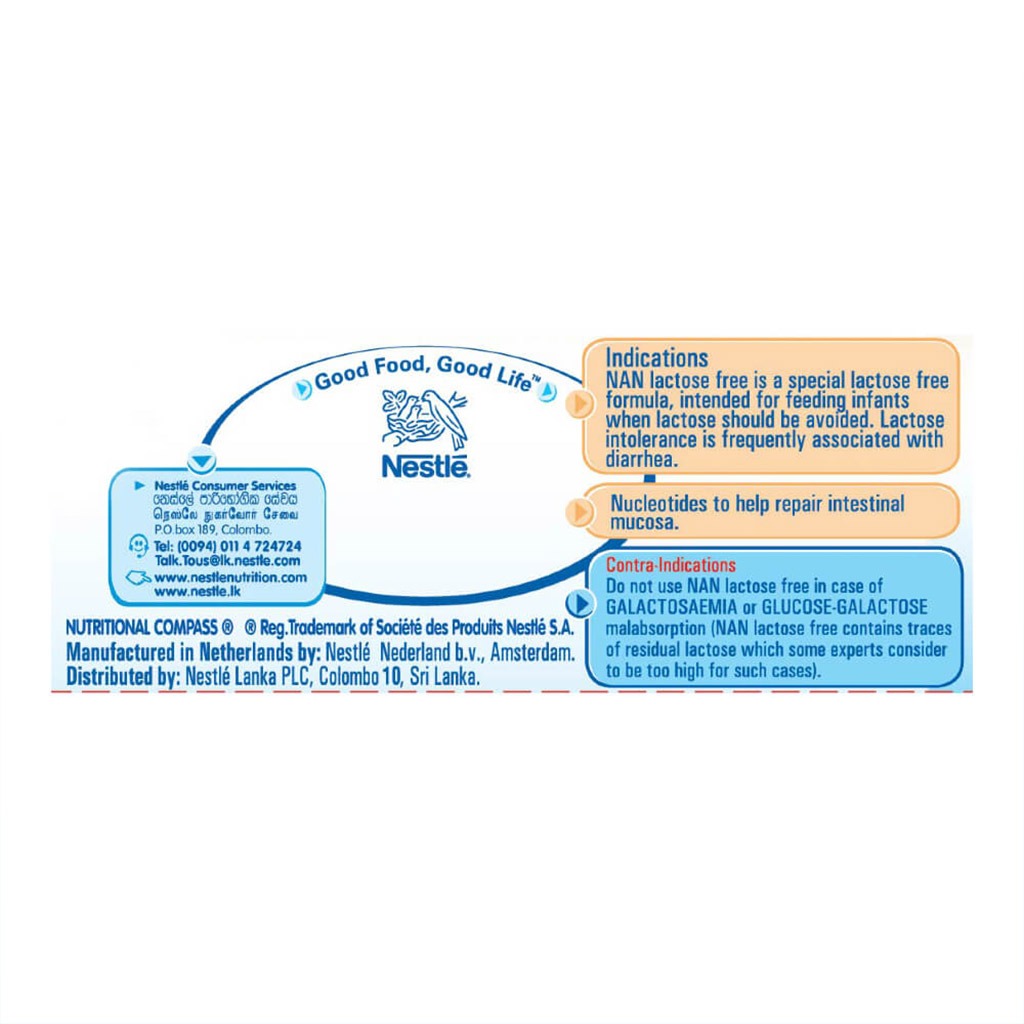 Nestle NAN LF Lactose Free Baby Milk Formula For 0 To 12 Months 400g