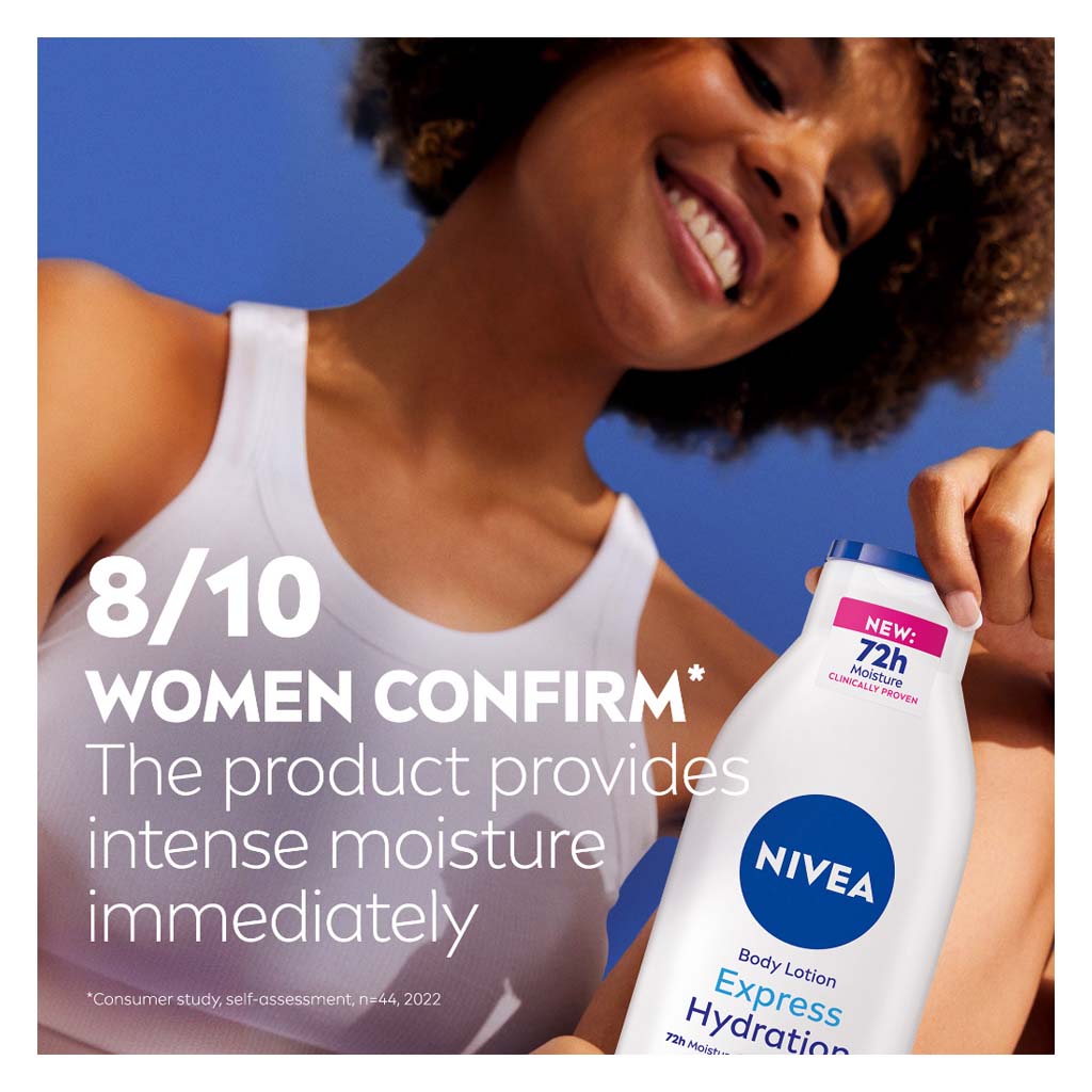 Nivea Express Hydration 72H Moisture Body Lotion For Normal To Dry Skin 250ml