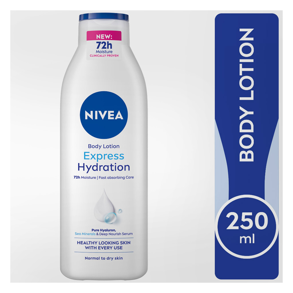Nivea Express Hydration 72H Moisture Body Lotion For Normal To Dry Skin 250ml