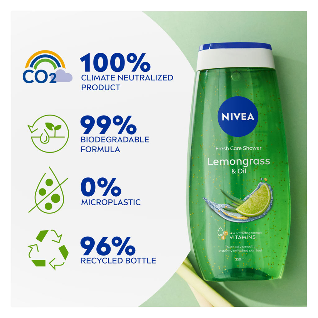 Nivea Lemongrass & Oil Fresh Care Shower Gel 250ml