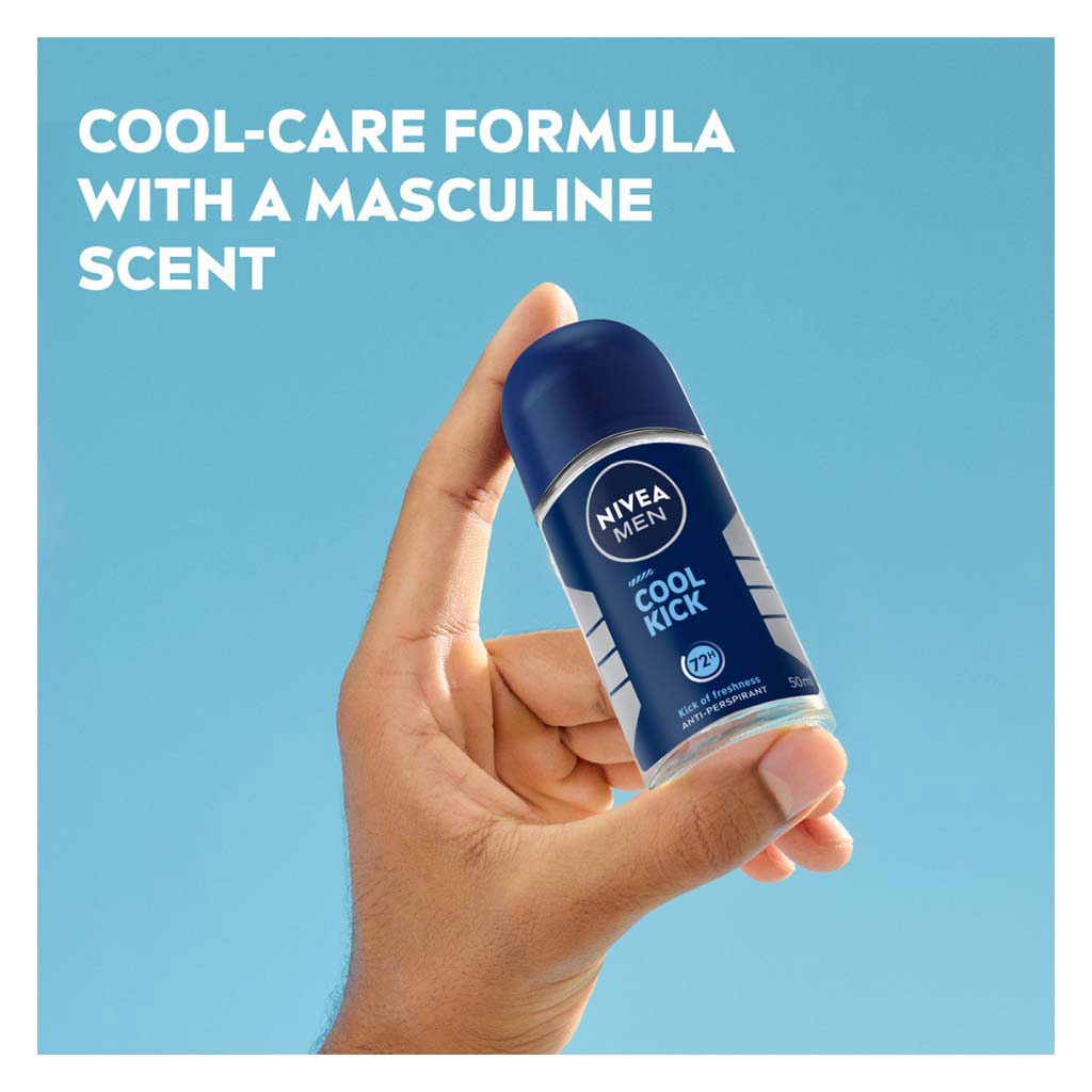 Nivea Men Cool Kick 72H Antiperspirant Deo Roll On 50ml