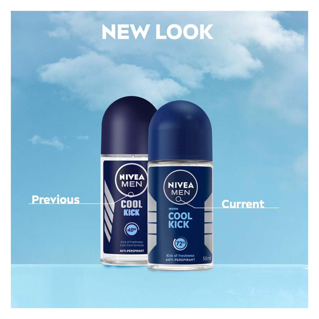 Nivea Men Cool Kick 72H Antiperspirant Deo Roll On 50ml