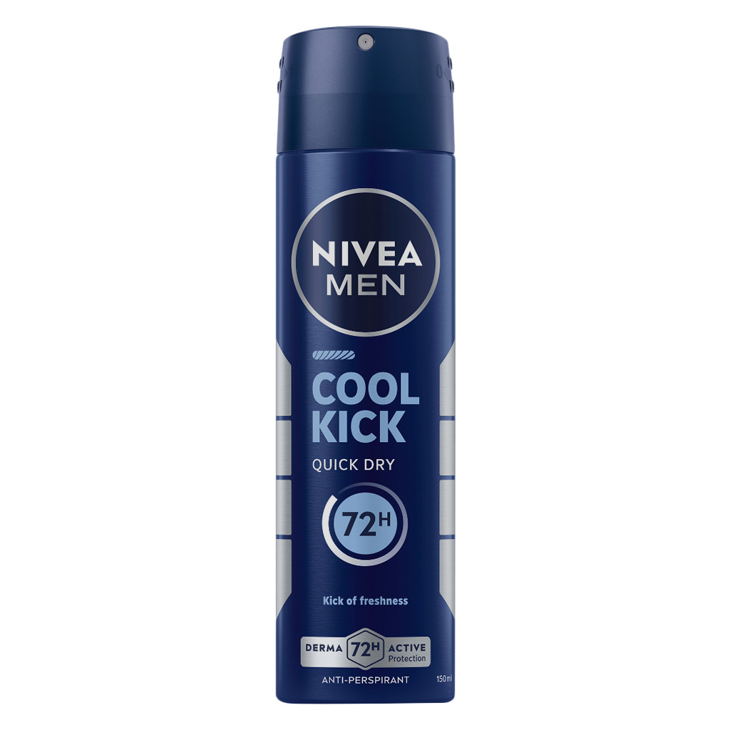Nivea Men Cool Kick 72H Antiperspirant Deodorant Spray 150ml