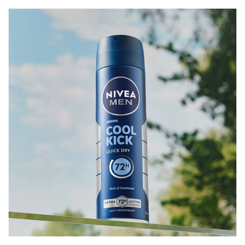 Nivea Men Cool Kick 72H Antiperspirant Deodorant Spray 150ml