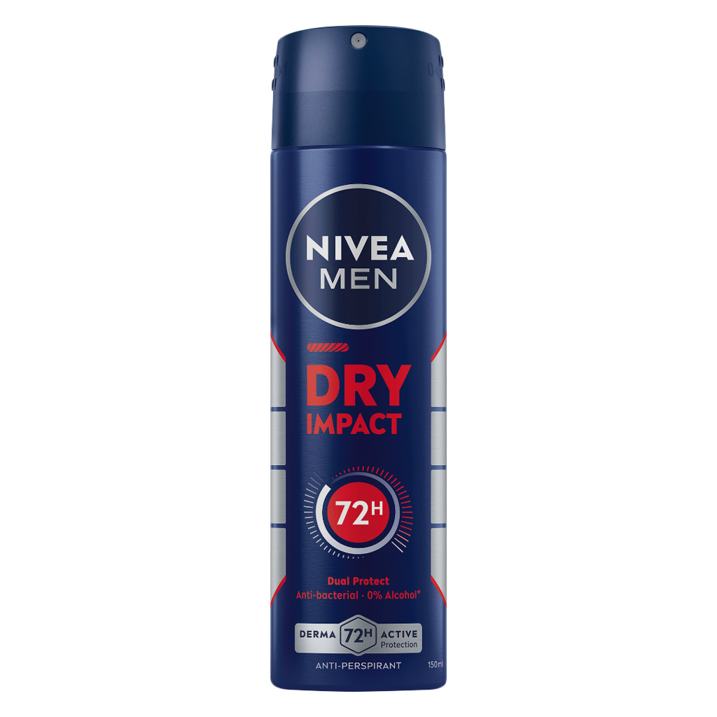 Nivea Men Dry Impact 72H Antiperspirant Deodorant Spray 150ml