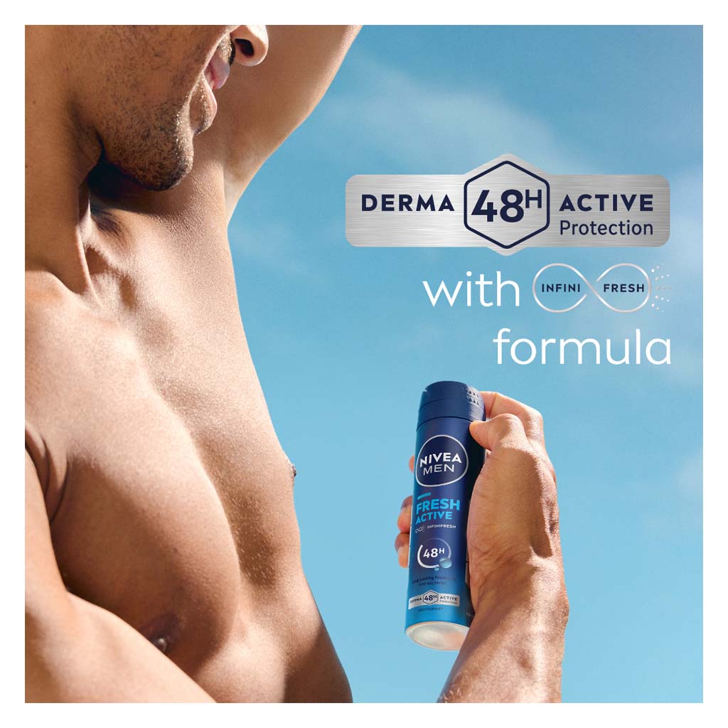 Nivea Men Fresh Active Infinifresh 48H Deodorant Spray 150ml