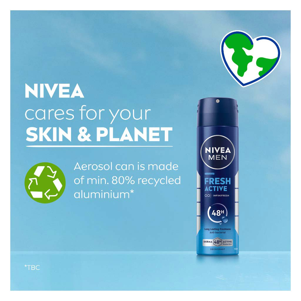 Nivea Men Fresh Active Infinifresh 48H Deodorant Spray 150ml