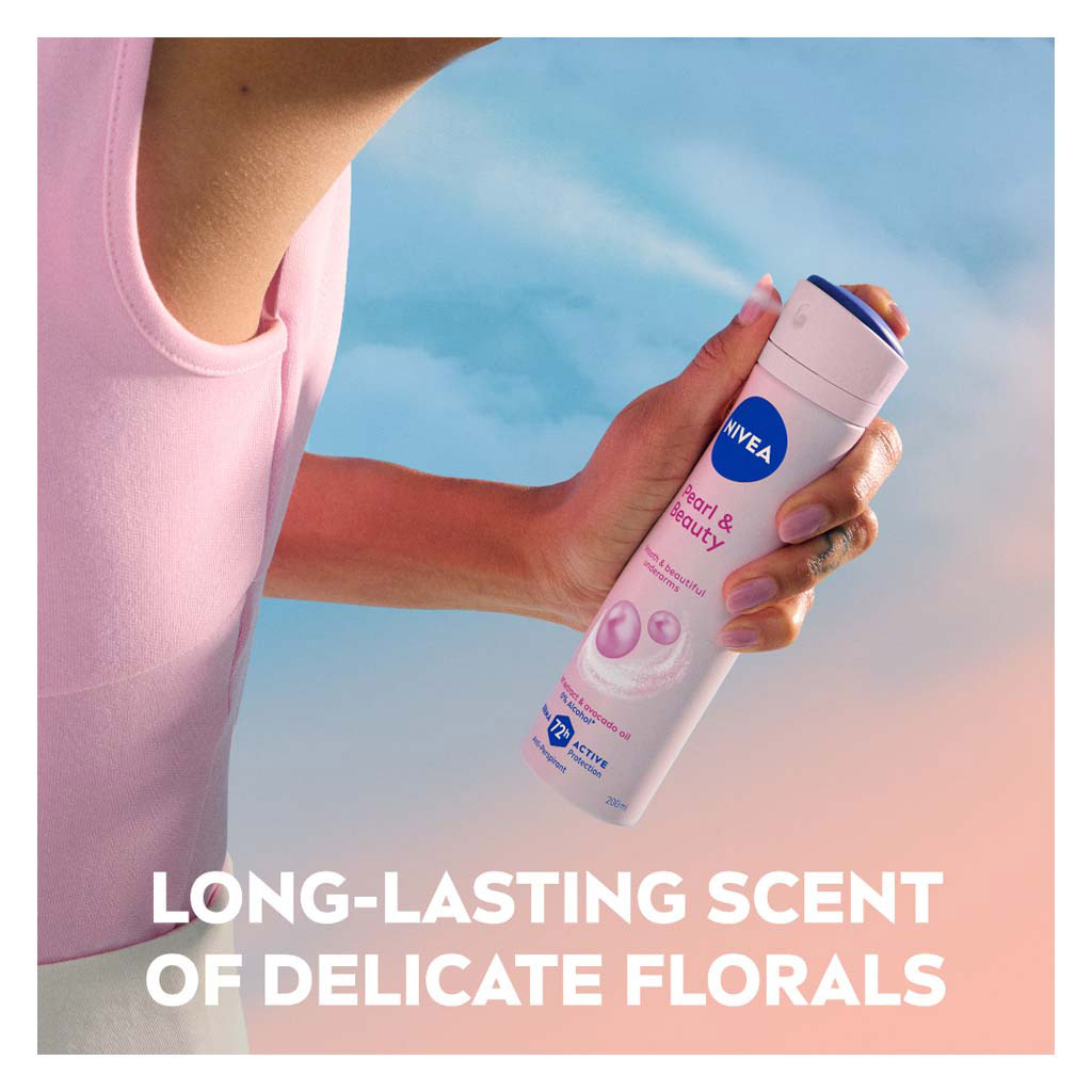Nivea Pearl & Beauty 72H Antiperspirant Deodorant Spray For Women 150ml
