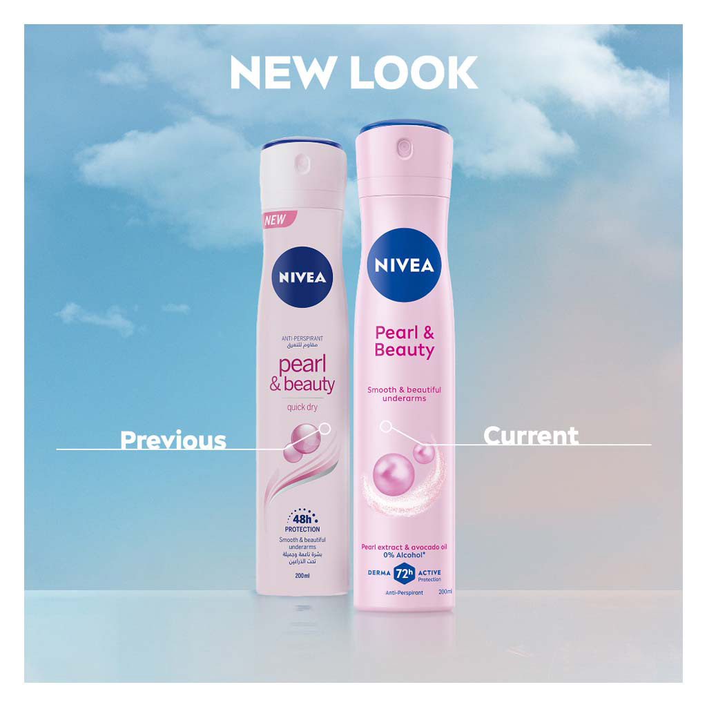 Nivea Pearl & Beauty 72H Antiperspirant Deodorant Spray For Women 150ml
