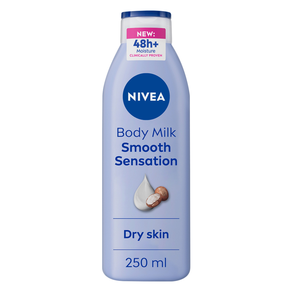 Nivea Body Milk Smooth Sensation 48H Moisture Body Lotion For Dry Skin 250ml