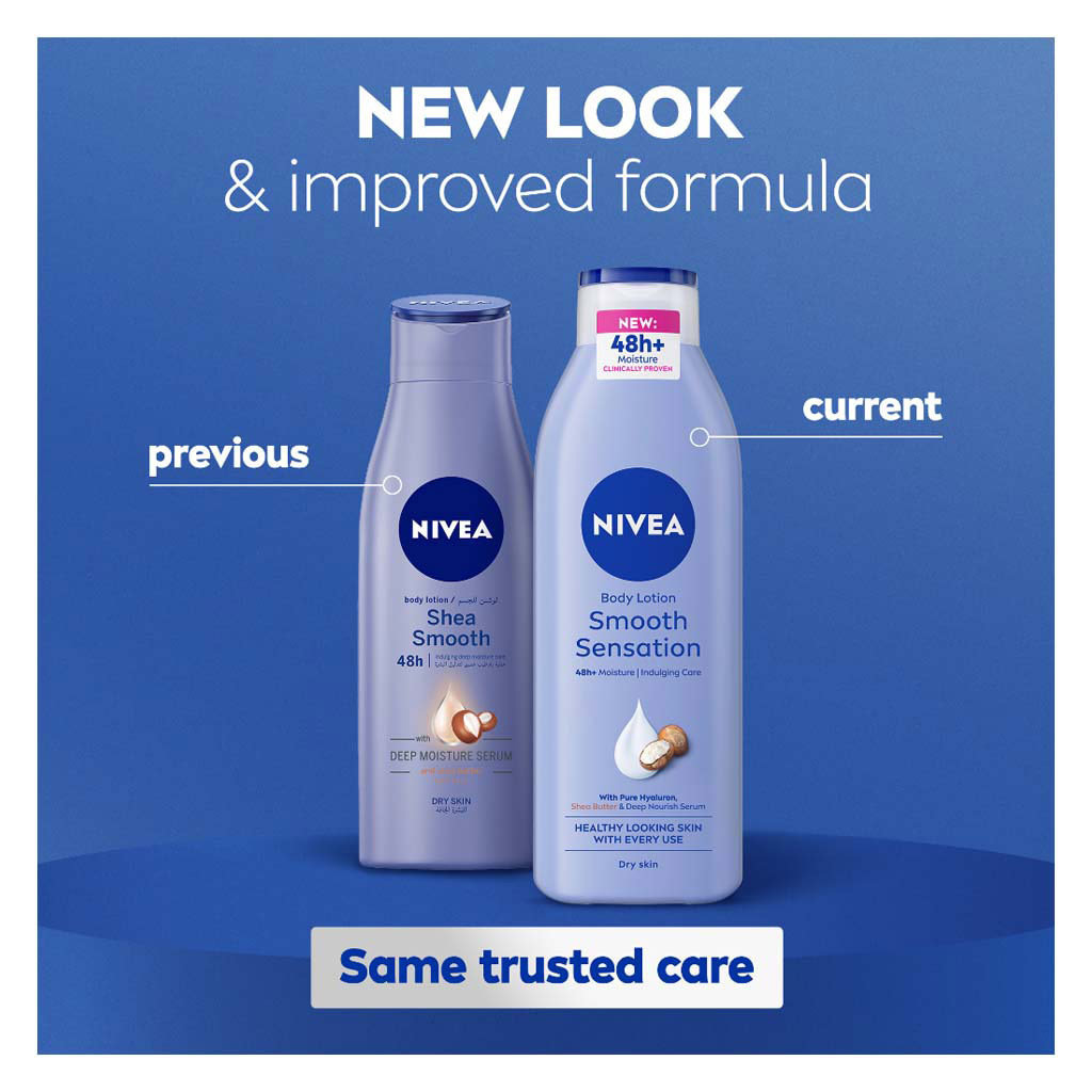 Nivea Body Milk Smooth Sensation 48H Moisture Body Lotion For Dry Skin 250ml