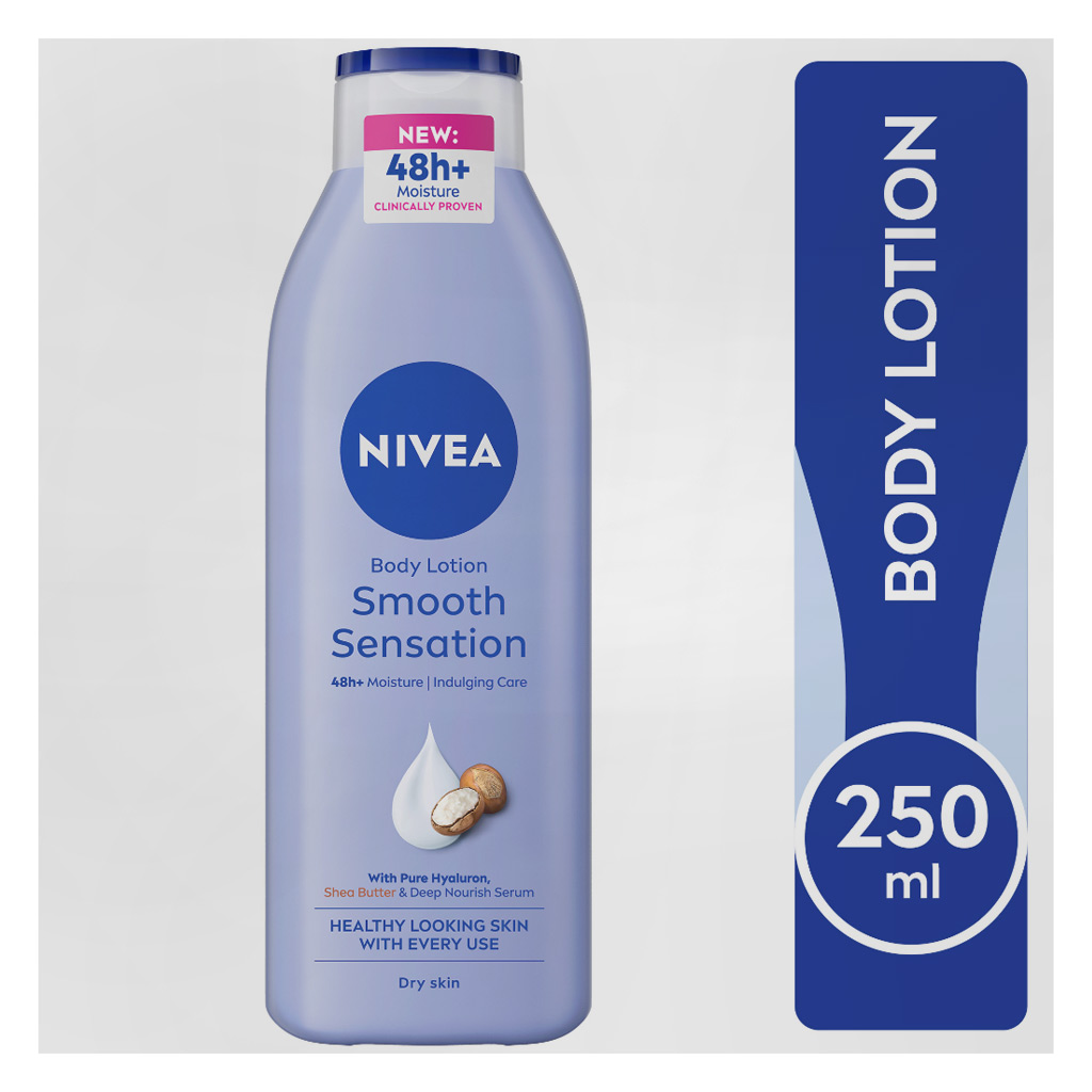 Nivea Body Milk Smooth Sensation 48H Moisture Body Lotion For Dry Skin 250ml