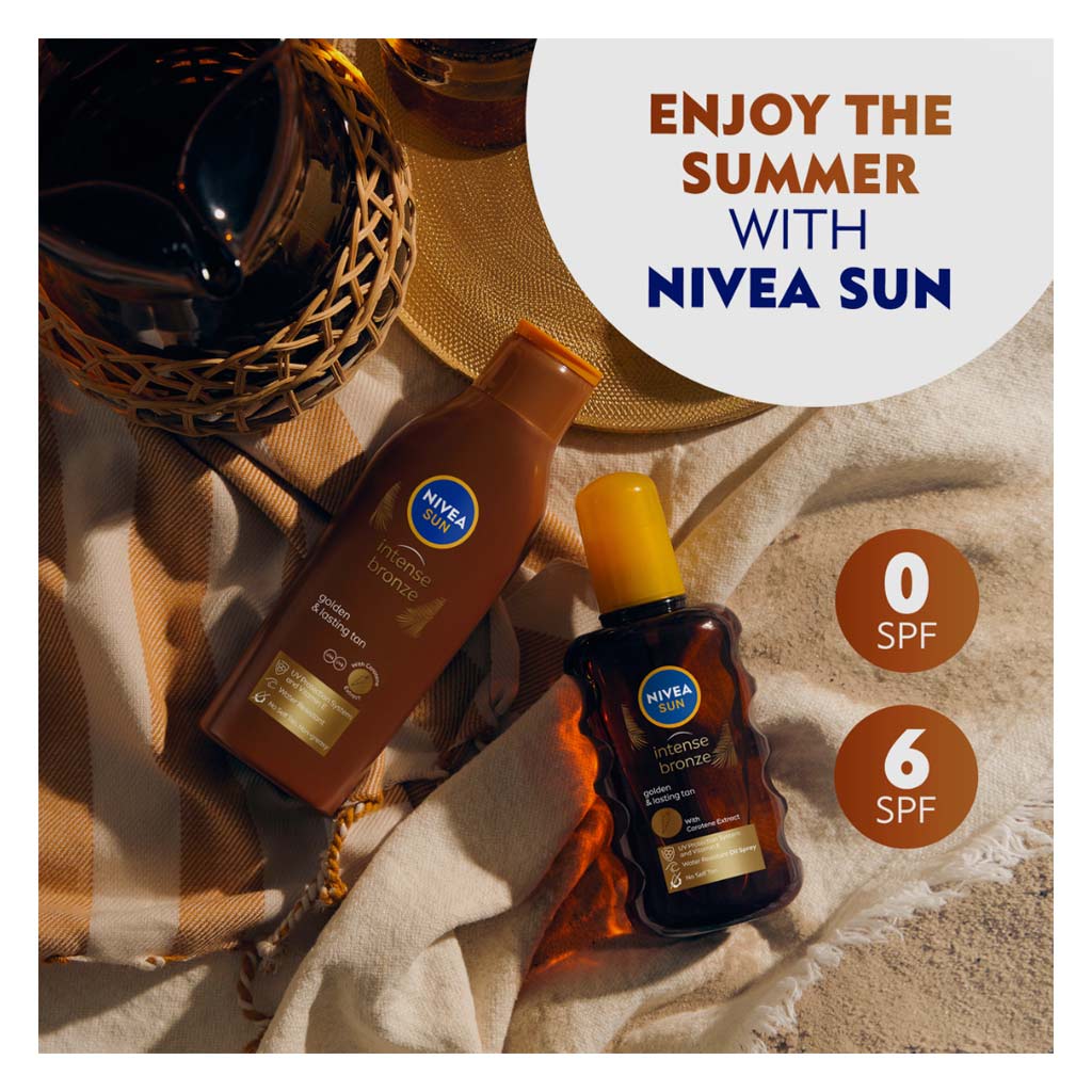 Nivea Sun Intense Bronze Carotene SPF 6 Tanning Oil 200ml