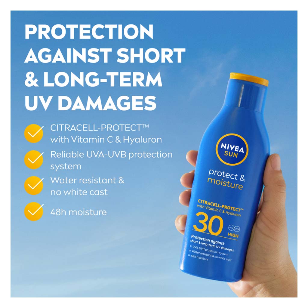 Nivea Sun Protect & Moisture SPF30 Sunscreen Lotion 200ml